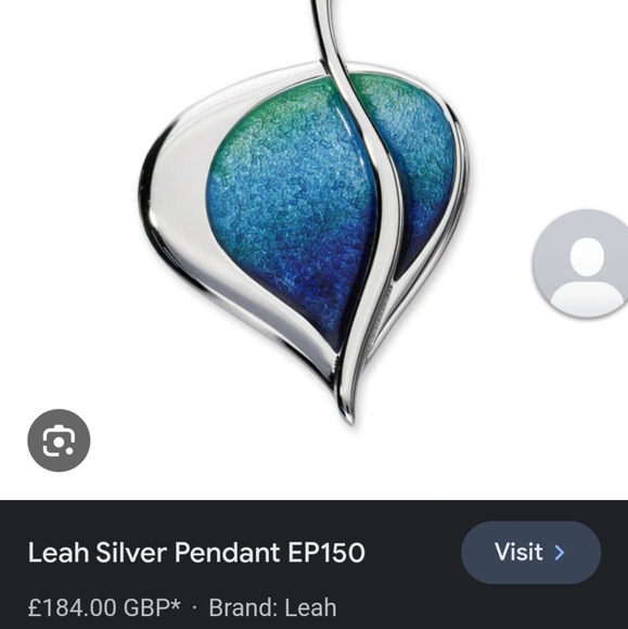 Leah Leaf pendant by Ortak jewelry - Picture 3 of 3